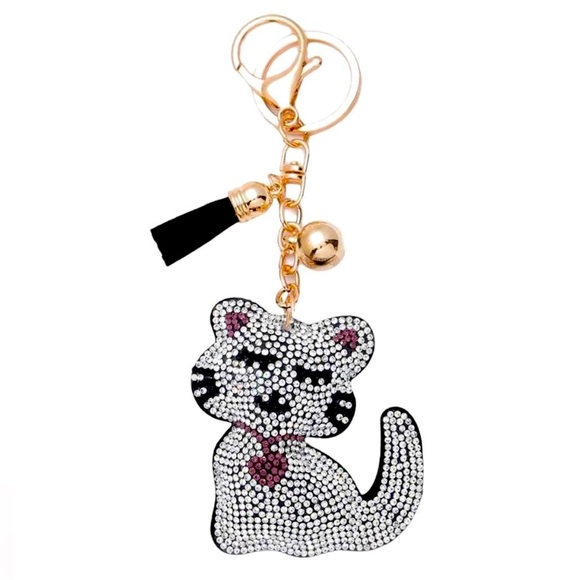 💎Rhinestone Cat Keychain💗 - Picture 1 of 1